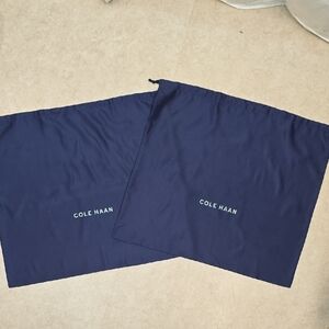 2 New XL Cole Haan Blue Dust Bags